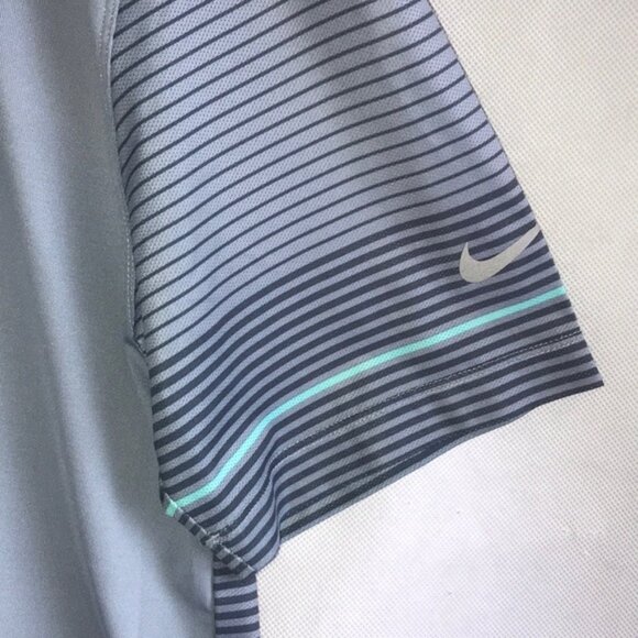 Nike Golf Men's Polo Gray Dri-Fit Tour Performance Activewear Shirt Size M - Picture 2 of 8